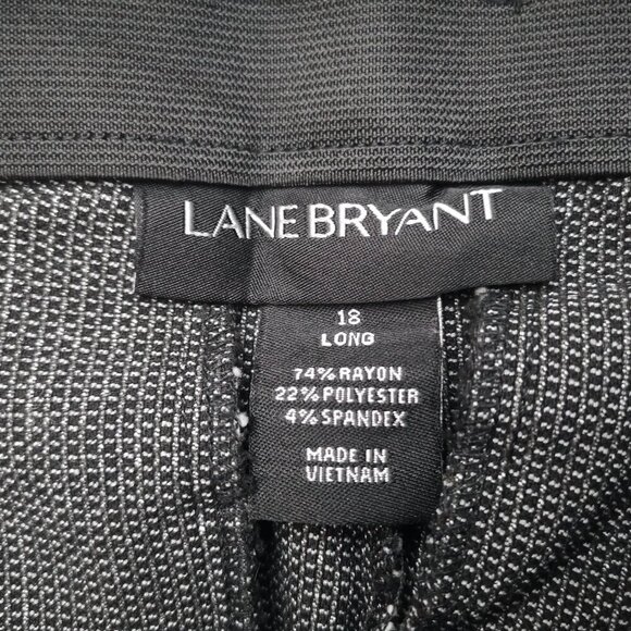 Lane Bryant Ladies Size 18L Black & Grey Blend "The Allie" Dress Pants - Picture 3 of 13